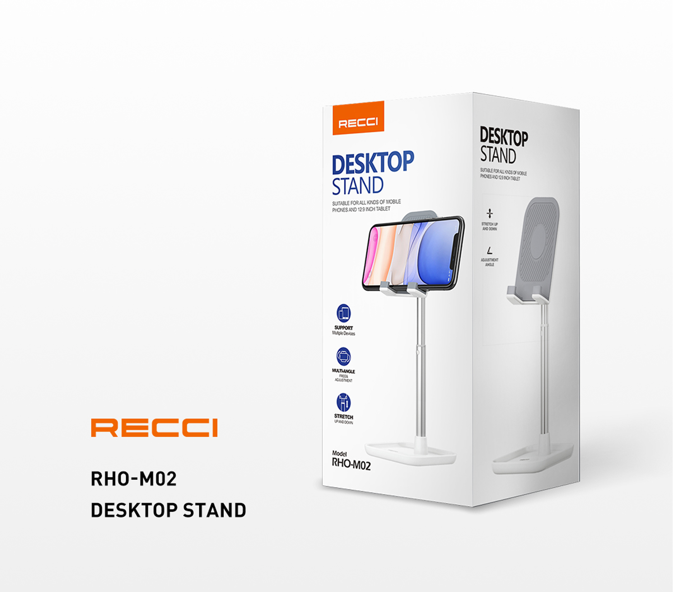 Desk Stand RHO-M02 White